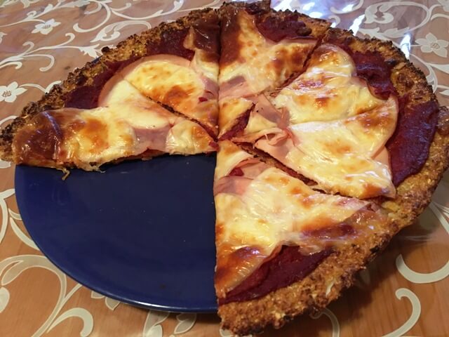 Karfiol alapú pizza