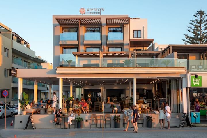 Tengerparti hotel Kréta