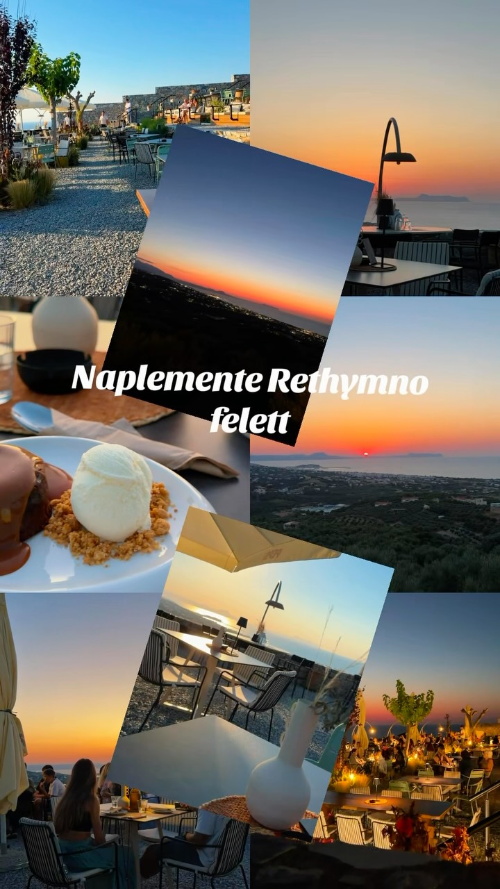 Rethymno felett ilyen naplementéket élvezhetsz. 😊#kréta #crete #rethymno #görögország #naplemente @kamvas.reth